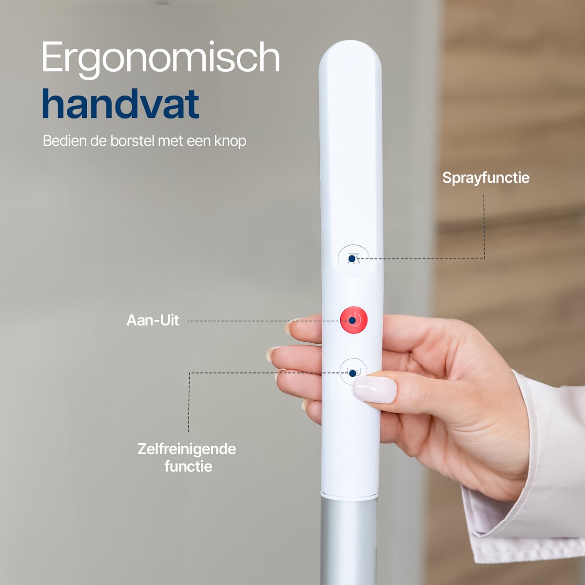 YourClean® 4 In 1 Elektrische Dweil - Inclusief 4 Microvezelpads