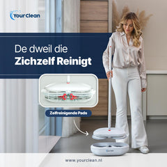 YourClean® 4 In 1 Elektrische Dweil - Inclusief 4 Microvezelpads